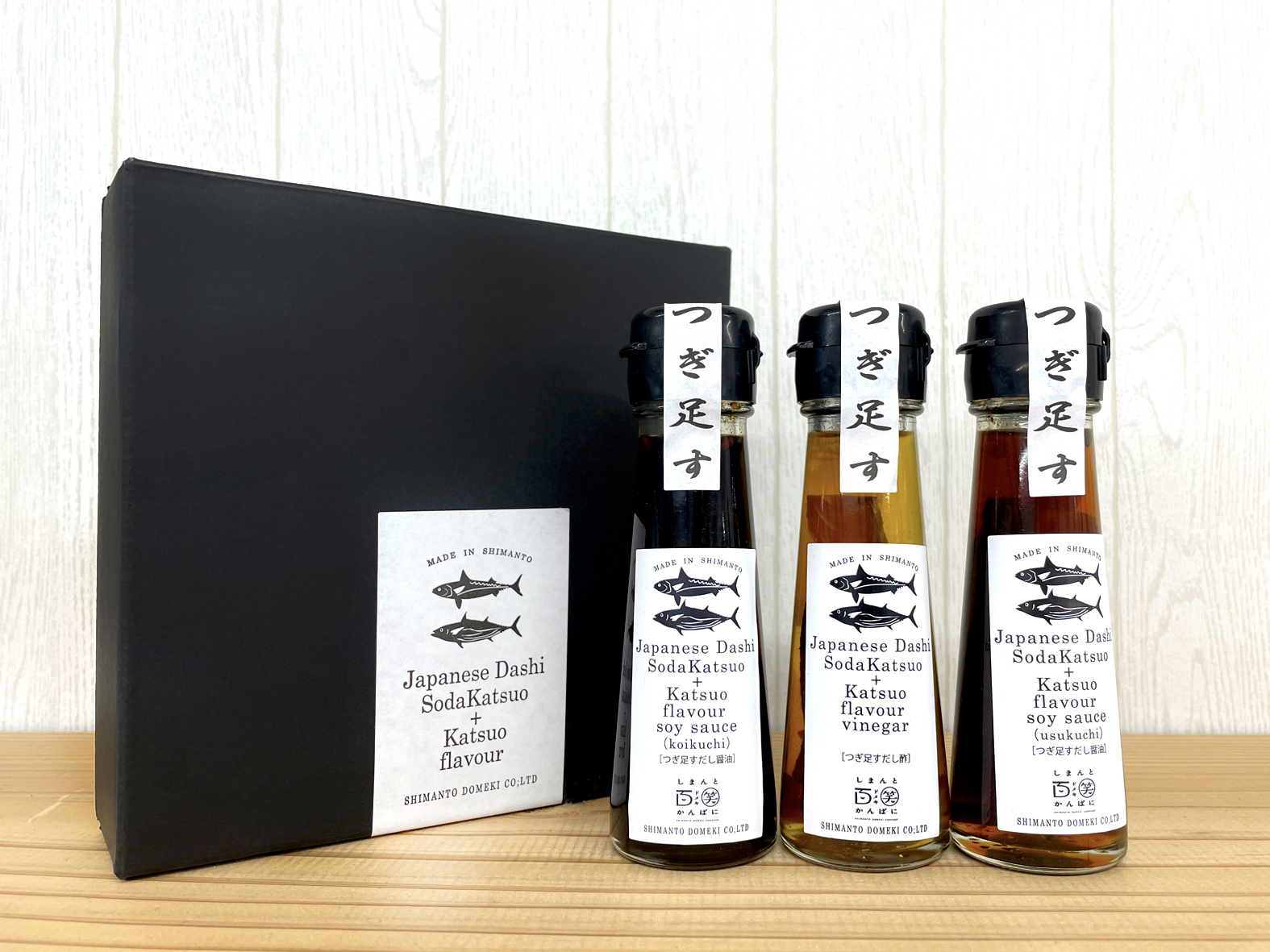 つぎ足す鰹だし醤油・だし酢　ミニサイズ3本セット